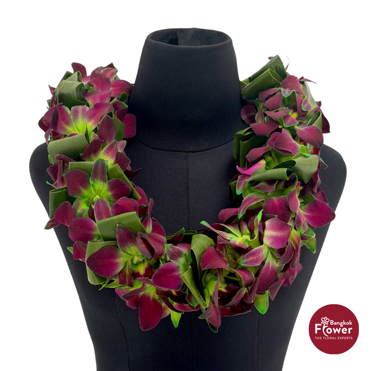 Lei Double Bom Green + Leaves