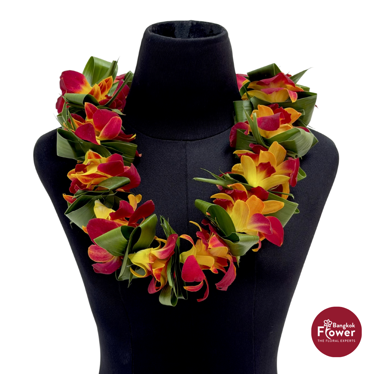 Lei Single Bom Yellow + Leaves