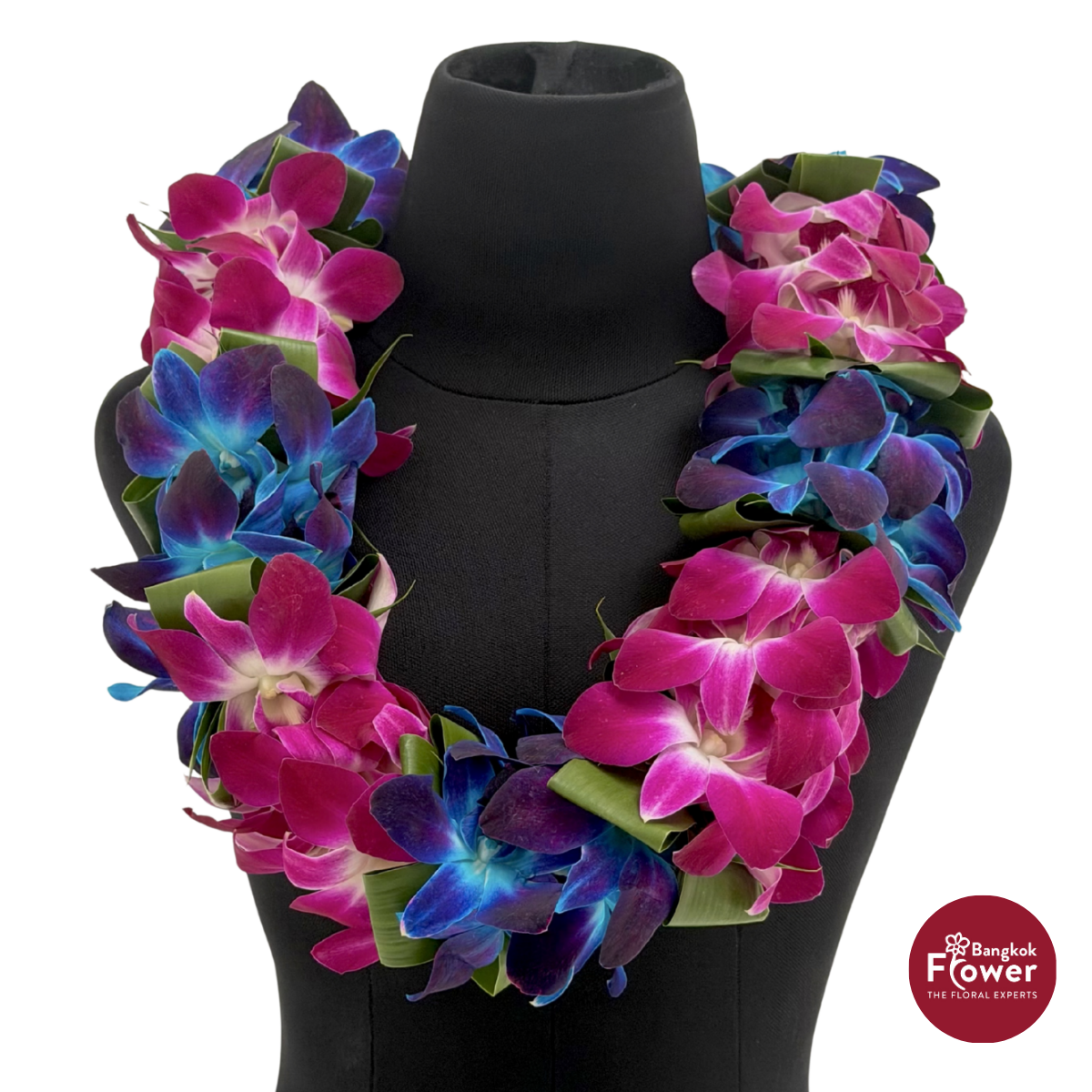 Lei Double Bom + Bom Blue + Leaves
