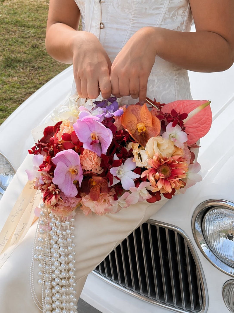 Bridal Orchid Purse
