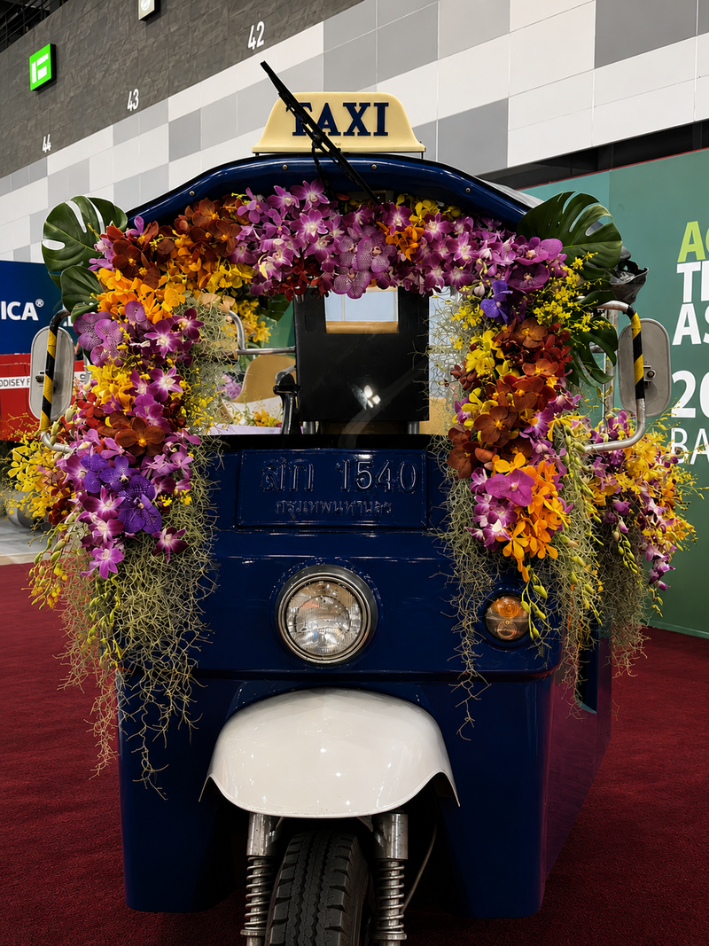 Floral Tuk-tuk Installation