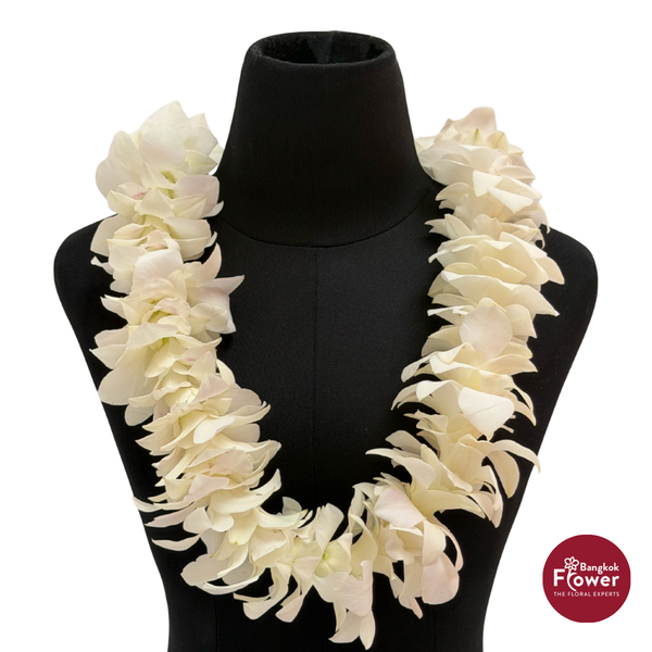 Lei Single White