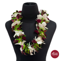 Lei Single Bom Green + White