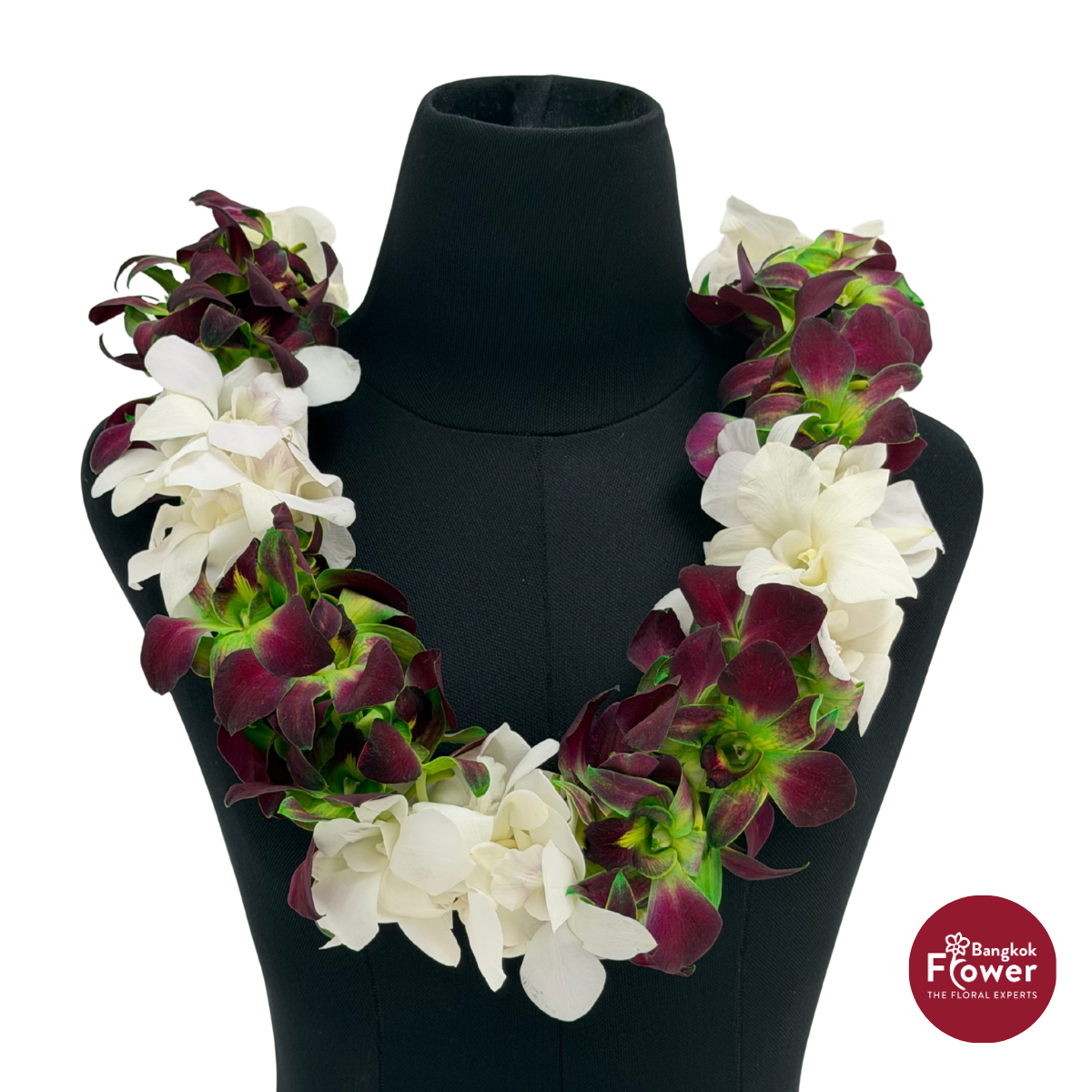 Lei Double Bom Green + White